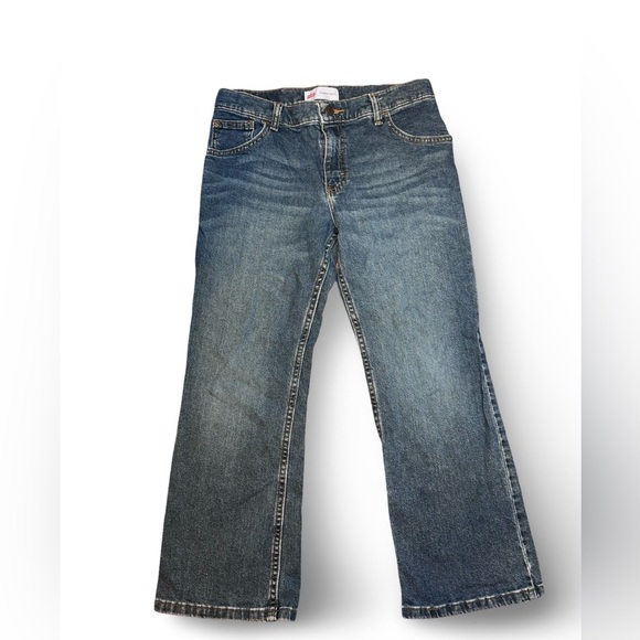 Wrangler Boys Classic Boot Blue Denim Jeans Size 12 Husky - Picture 2 of 7